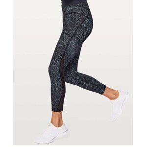 Lululemon Train Times 7/8 Pant Leggings 25" SZ 6 Mineralize Multi Black Gym Yoga